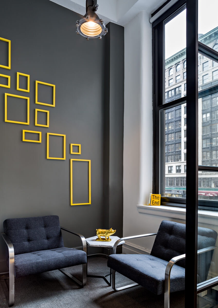 Ideas - Handmade wood yellow frames & arrangement - Interior design and frames by Emily ! Duong